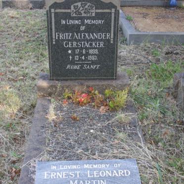 GERSTACKER Fritz Alexander 1899-1953 :: GERSTACKER Ernest Leonard Martin 1927-1992