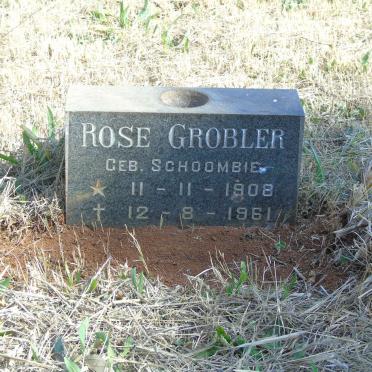 GROBLER Rose nee SCHOOMBIE 1908-1961