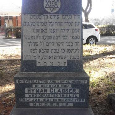 GLASSER Hyman -1931
