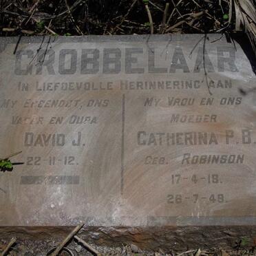 GROBBELAAR David J. 1912- & Catherina P.B. ROBINSON 1918-1949
