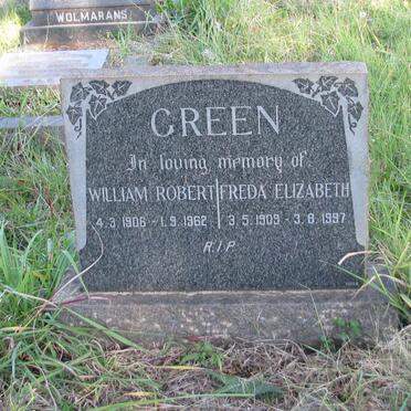 GREEN William Robert 1906-1962 &amp; Freda Elizabeth 1909-1997