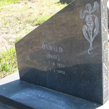 GINKEL Oswald, van 1933-1992