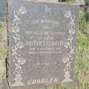 GROBLER Johannes Francois 1881-1948