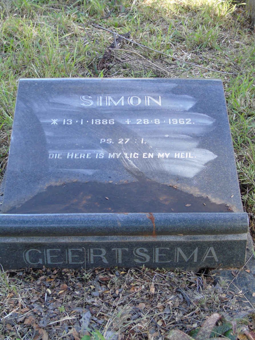 GEERTSEMA Simon 1886-1962