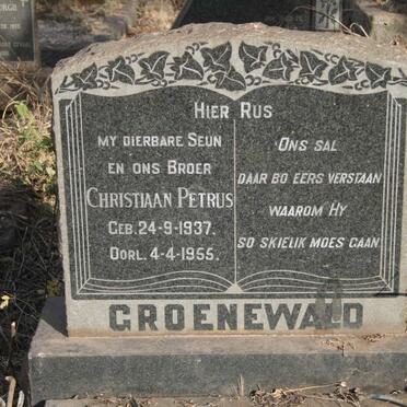 GROENEWALD Christiaan Petrus 1937-1955