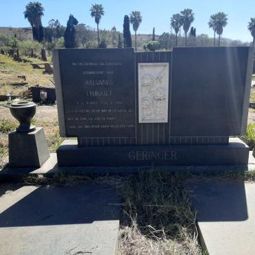 GERINGER Johannes 1927-1969