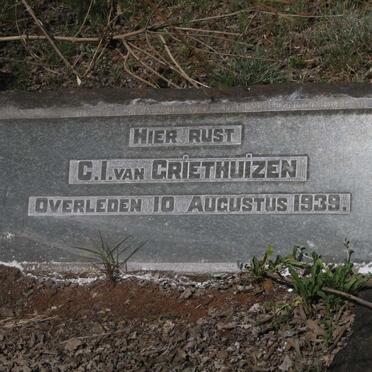 GRIETHUIZEN C.I., van -1939