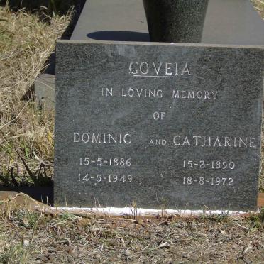GOVEIA Dominic 1886-1949 &amp; Catharine 1890-1972