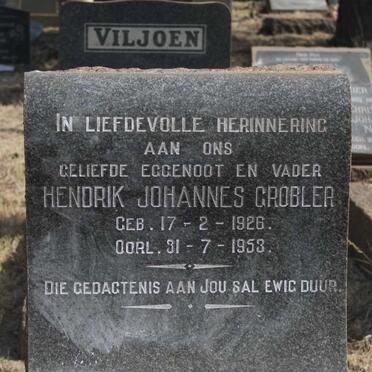 GROBLER Hendrik Johannes 1926-1953