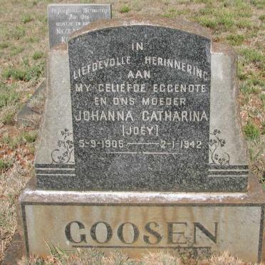 GOOSEN Johanna Catharina 1905-1942