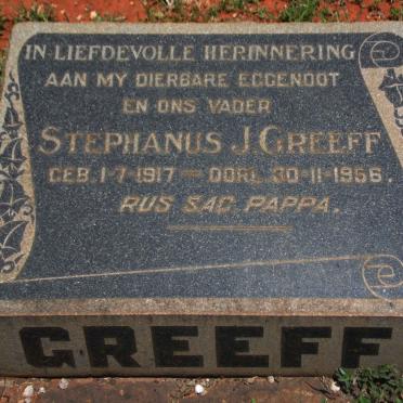 GREEFF Stephanus J. 1917-1956 &amp; Janetta OPPEL 1916-1985