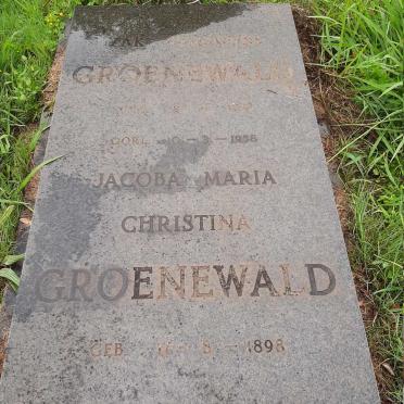 GROENEWALD Izak Johannes 1893-1958 &amp; Jacoba Maria Christina 1898-1979 