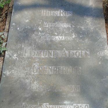 GRUNBERGER Edmund Adolf 1881-1950 &amp; Alberta Susanna WENTINK 1879-1944