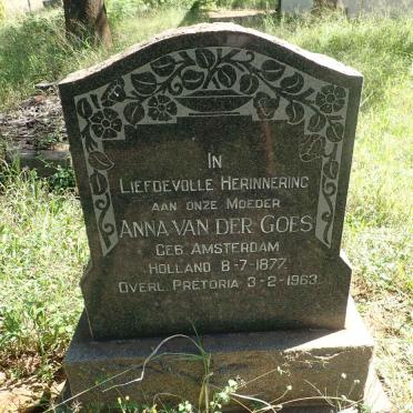 GOES Christiaan Evert, van der 1875-1953 &amp; Anna 1877-1963