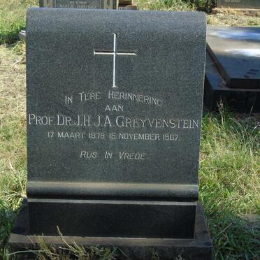 GREYVENSTEIN J.H.J.A. 1878-1967