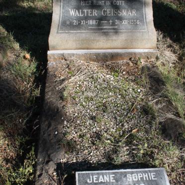 GEISSMAR Walter 1887-1956 &amp; Jeane Sophie KOPECKY 1888-1978