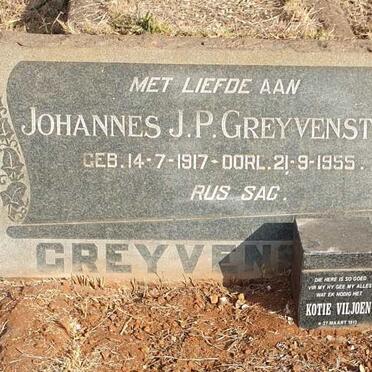 GREYVENSTEIN Johannes J.P. 1917-1955 :: VILJOEN Kotie 1913- 