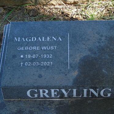 GREYLING Magdalena nee WUST 1932-2021