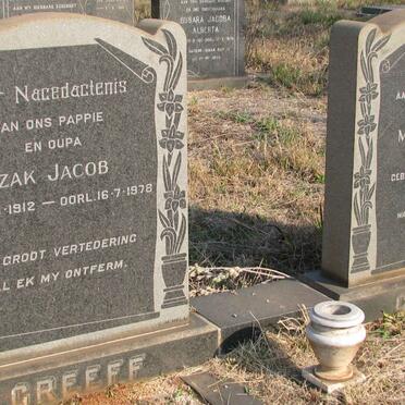 GREEFF Izak Jacob 1912-1978 &amp; Maria Cornelia VAN DER MERWE 1911-1961