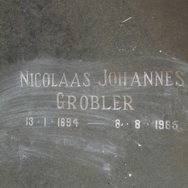 GROBLER Nicolaas Johannes 1894-1965