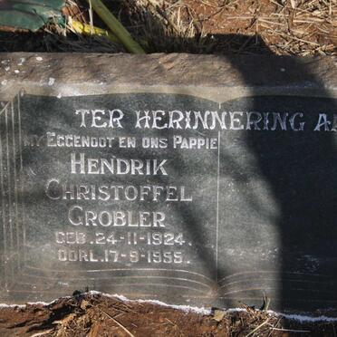 GROBLER Hendrik Christoffel 1924-1955