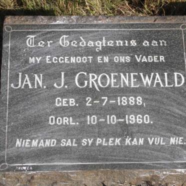 GROENEWALD Jan J. 1888-1960