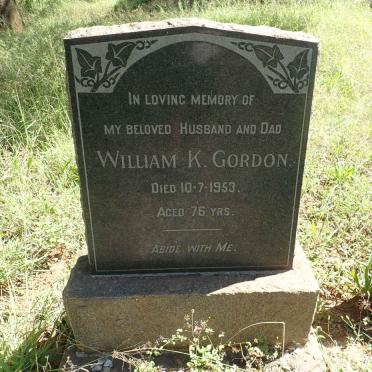 GORDON William K. -1953