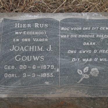 GOUWS Joachim J. 1879-1955