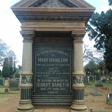 HAMILTON Robert -1933 &amp; Mary -1931