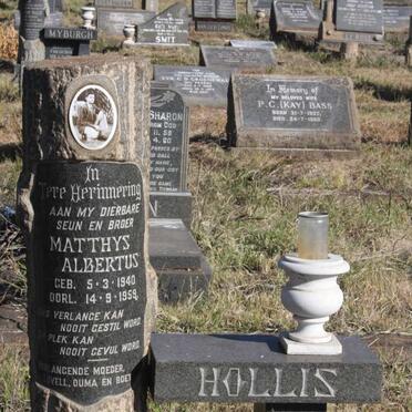 HOLLIS Matthys Albertus 1940-1959