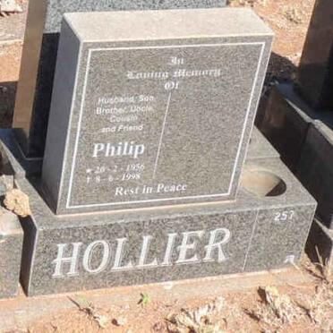 HOLLIER Philip 1956-1998