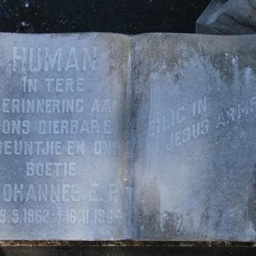 HUMAN Johannes E.P. 1962-1964