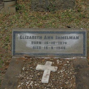 IMMELMAN Elizabeth Ann 1876-1945