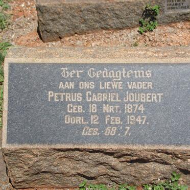 JOUBERT Petrus Gabriel 1874-1947