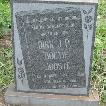 JOOSTE Dirk J.P. 1927-1982
