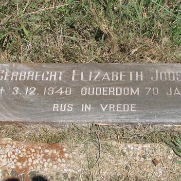 JOOSTE Gerbrecht Elizabeth -1940