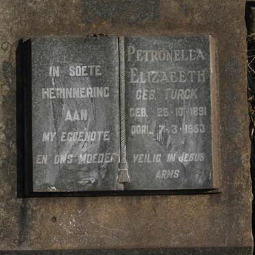 JAGER Petronella Elizabeth, de nee TURCK 1891-1953