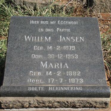 JANSEN Willem 1879-1953 & Maria 1882-1973