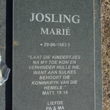 JOSLING Marie 1963-1963