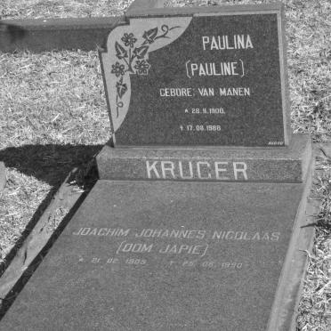 KRUGER Joachim Johannes Nicolaas 1905-1990 &amp; Paulina VAN MANEN 1900-1988