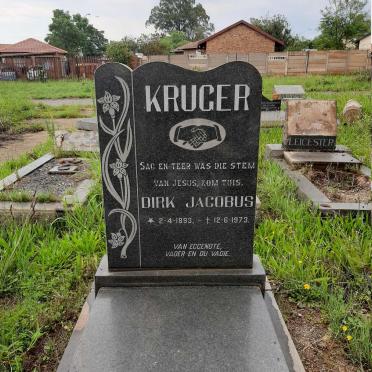 KRUGER Dirk Jacobus 1893-1973