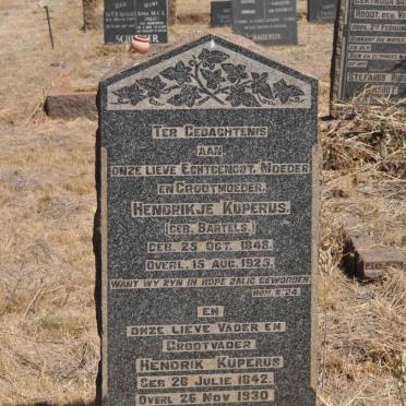 KUPERUS Hendrik 1842-1930 &amp; Hendrikje BARTELS 1848-1925