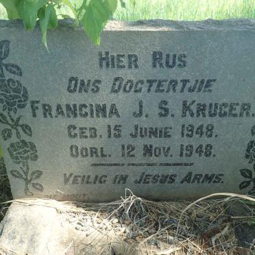 KRUGER Francina J.S. 1948-1948