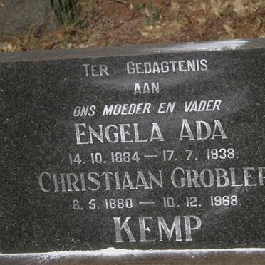 KEMP Christiaan Grobler 1880-1968 & Engela Ada 1884-1938