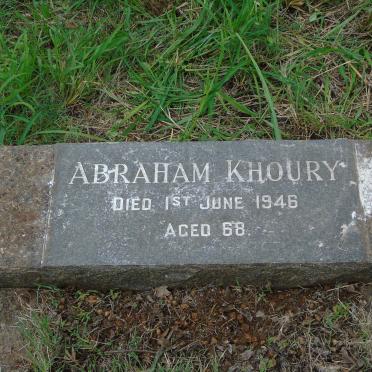 KHOURY Abraham -1946
