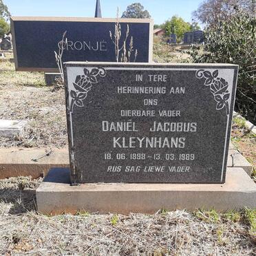 KLEYNHANS Daniel Jacobus 1898-1989