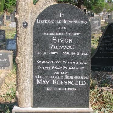KLEYNGELD Simon 1920-1962 &amp; May -1965