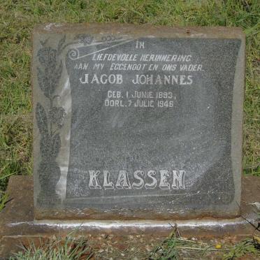 KLASSEN Jacob Johannes 1893-1946
