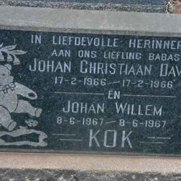 KOK Johan Christiaan David 1966-1966 :: KOK Johan Willem 1967-1967