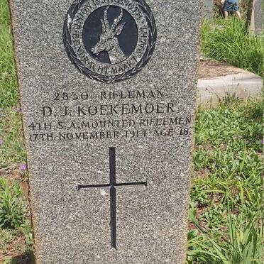 KOEKEMOER D.J. -1914